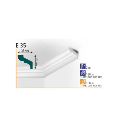 Polystyrénová lišta E35