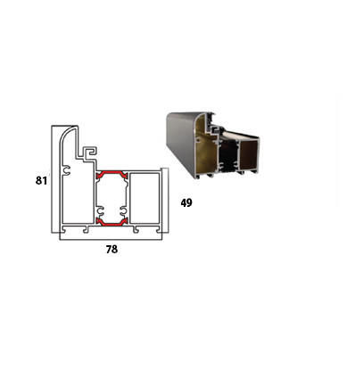 Wiked Termo Prestige GLASS 1B  - Set dvere + zárubňa + kľučka