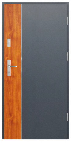 Wiked Premium INOX 1A  - Set dvere + zárubňa + kľučka