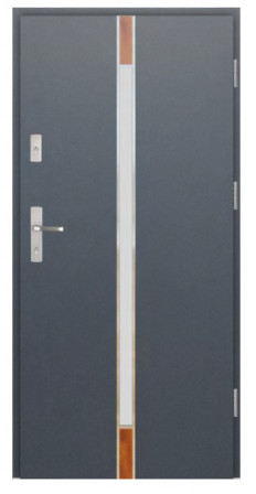 Wiked Premium INOX 4A  - Set dvere + zárubňa + kľučka