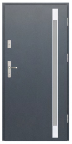 Wiked Premium INOX 5C  - Set dvere + zárubňa + kľučka