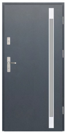 Wiked Premium INOX 5C  - Set dvere + zárubňa + kľučka