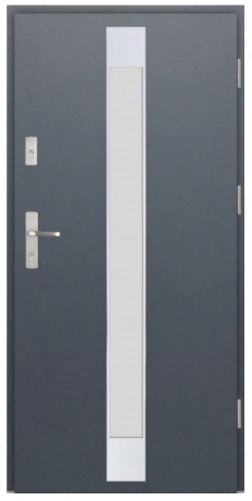 Wiked Premium INOX 7A  - Set dvere + zárubňa + kľučka