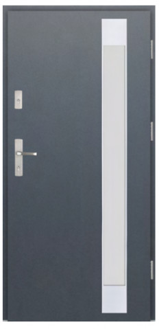 Wiked Premium INOX 7C  - Set dvere + zárubňa + kľučka