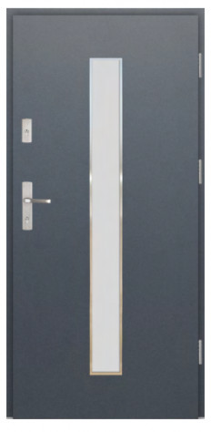 Wiked Premium INOX 8A  - Set dvere + zárubňa + kľučka