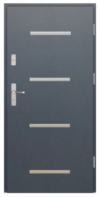 Wiked Premium INOX 9A  - Set dvere + zárubňa + kľučka