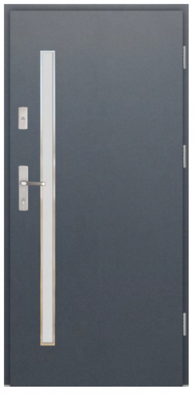 Wiked Premium INOX 10A  - Set dvere + zárubňa + kľučka