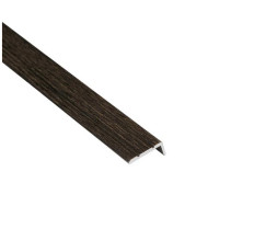 Cezar Profil AL schodový "L" 25x10 mm, fólia Wenge 25, 1,35 bm, samolepiaci, LSW10K 