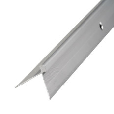 Profil AL schodový hríbikový 5 mm, elox Striebro 01, 2,7 m, skrutkovací k vinylom hr. 5 mm, Z5LVT Cezar (42x28 mm)