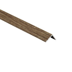 Profil AL schodový "L" 25x10 mm, fólia Dub hlina 14, 2,7 m, samolepiaci, LSW10K Cezar