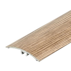 Profil AL prechodový 37 mm, fólia Dub hlina 14, 0,93 m, samolepiaco-narážací oblý, LW375w1 Cezar