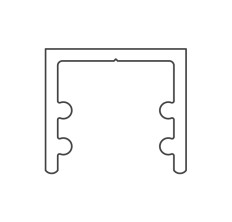 SC - Profil hliník 100 FOLDING DOOR F MB